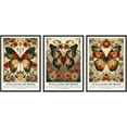 thumbnail image 1 of Hieng William Morris Wall Art Vintage Butterfly Poster Prints Set of 3 Botanical Flower Aesthetic Pictures Gallery Canvas Artwork Nouveau Painting Decor for Living Room Bedroom 16x24in Unframed, 1 of 5