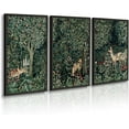 thumbnail image 1 of Hieng William Morris Wall Hieng Forest Animal Canvas Prints Wall Hieng Sets Farmhouse Living Room Decor Fox Rabbit Eagle Gothic Vintage Botanical Floral Oil Painting Pictures, 1 of 6