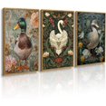 thumbnail image 1 of Hieng William Morris Wall Hieng Forest Animal Canvas Prints Wall Hieng Sets Farmhouse Living Room Decor Fox Rabbit Eagle Gothic Vintage Botanical Floral Oil Painting Pictures, 1 of 6