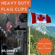 Brass Flag Pole Clips 4 Pack 3.2 inch Heavy Duty Snap Hook Swivel Eyelet Outdoor Hardware Durable HD