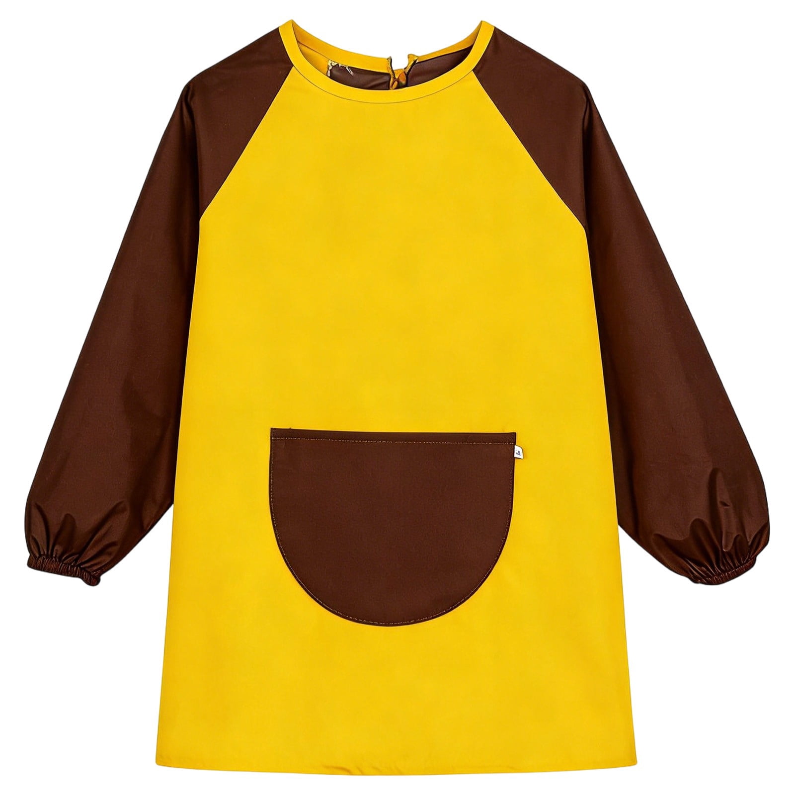 Hienoo Art Apron for Kids Long Sleeve Color Block Painting Smock with ...