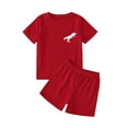 thumbnail image 1 of Hienoo Big Boy Summer Outfits Casual Short Sleeve T Shirt and Shorts Set, Sizes 7-8Y, 1 of 2