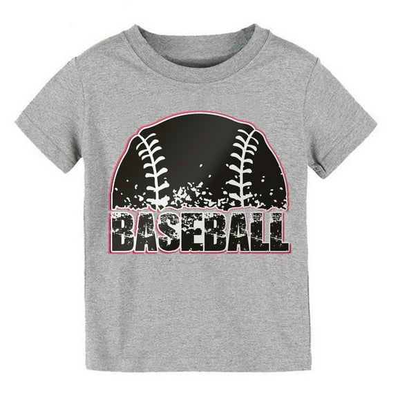 Hienoo Big Boys Graphic T-Shirt Baseball Print Short Sleeve Sports T Shirt, Sizes 1-10