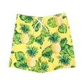 thumbnail image 1 of Hienoo Big Boys Swim Trunks Pineapple Print Quick Dry Board Shorts UPF 50+ Swimsuit, 1 of 5