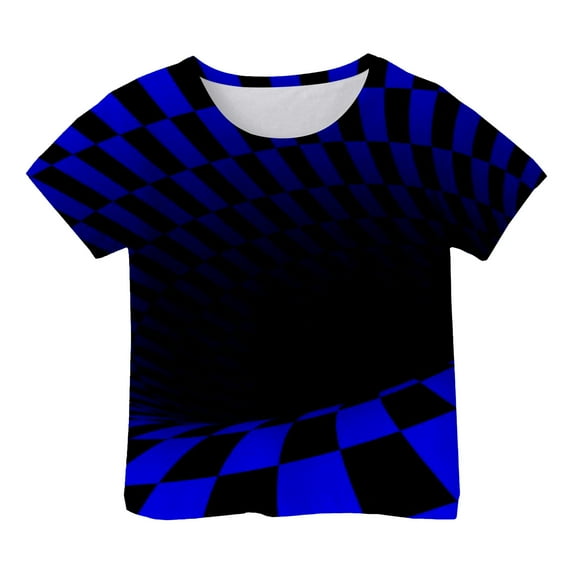 Hienoo Big Boys' T-Shirt 3D Prints Short Sleeve T Shirt Summer Trendy Tee Top
