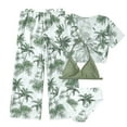thumbnail image 1 of Hienoo Big Girls 4 Piece Swimsuit Tropical Print Halter Bikini Set Bathing Suits with Coverup, 1 of 5