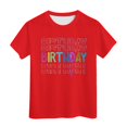 thumbnail image 1 of Hienoo Big Girls Birthday T-Shirt Letter Print Short Sleeve T Shirt Summer Casual Tee, 1 of 3
