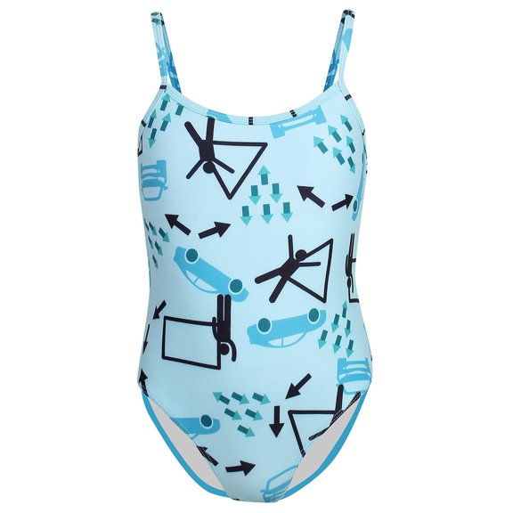 Hienoo Big Girls One-Piece Swimsuit Beach Vacation Bathing Suit Swimwear with UPF50+