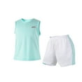 thumbnail image 1 of Hienoo Big Girls Quick Dry Tracksuit Breathable Tank Top & Shorts Activewear, Size 3-12, 1 of 7