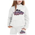 thumbnail image 1 of Hienoo Big Girls Sports Outfits California Print Hoodie and Sweatpants 2Pcs Sweatsuit, 1 of 3