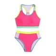 thumbnail image 1 of Hienoo Big Girls Swimsuit Racerback Bikini Set Swimwear Beach Bathing Suit with UPF50+, 1 of 4