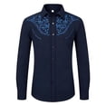 thumbnail image 1 of Hienoo Boy's Long Sleeve Western Shirt Top Casual Button-Down Cowboy Shirt, Sizes 4-13, 1 of 3