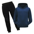thumbnail image 1 of Hienoo Boys Casual Active Outfits Solid Color Pullover Hoodie Sweatpants Set, 1 of 3