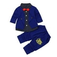 thumbnail image 1 of Hienoo Boys Clothes Set Long Sleeve Button Down Shirt Pants Outfits, 1 of 4