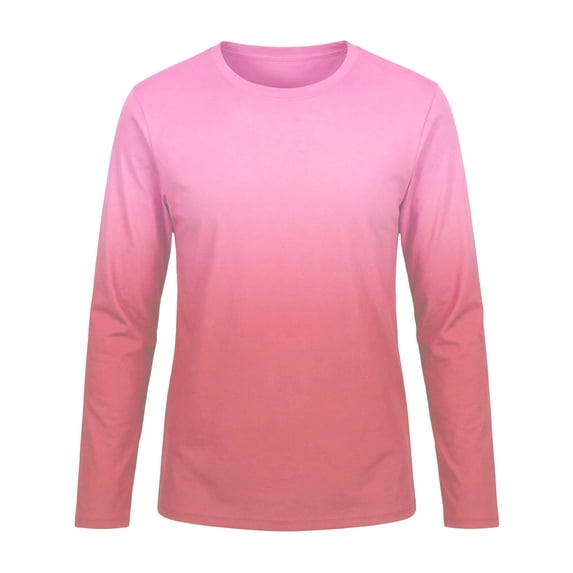 Hienoo Boys Gradient Long Sleeve Rash Guard UPF 50+ Lightweight Swim Shirt, Sizes 3-14