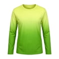 thumbnail image 1 of Hienoo Boys Gradient Long Sleeve Rash Guard UPF 50+ Lightweight Swim Shirt, Sizes 3-14, 1 of 4