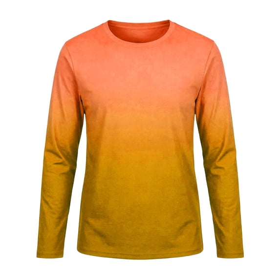 Hienoo Boys Gradient Long Sleeve Rash Guard UPF 50+ Lightweight Swim Shirt, Sizes 3-14