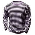 thumbnail image 1 of Hienoo Boys Long Sleeve Striped T-Shirt Casual Crewneck Soft T Shirt for Kids, Sizes 3-14, 1 of 5