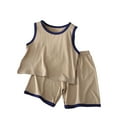 thumbnail image 1 of Hienoo Boys Pajamas Sleeveless Tank Top Shorts Lightweight Soft Sleepwear, Sizes 1-14, 1 of 2