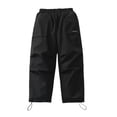 thumbnail image 1 of Hienoo Boys Performance Snow Pants Lined Zip Pocket Pants Elastic Waist Trousers, 1 of 9