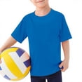 thumbnail image 1 of Hienoo Boys UPF 50+ Short Sleeve Rash Guard Solid Quick Drying Swim Shirt, Sizes 3-14, 1 of 8