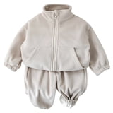 Tick Jacket Hienoo Boys Winter Outfits Zip Up Turtleneck Fleece Lined Jacket Pants ...