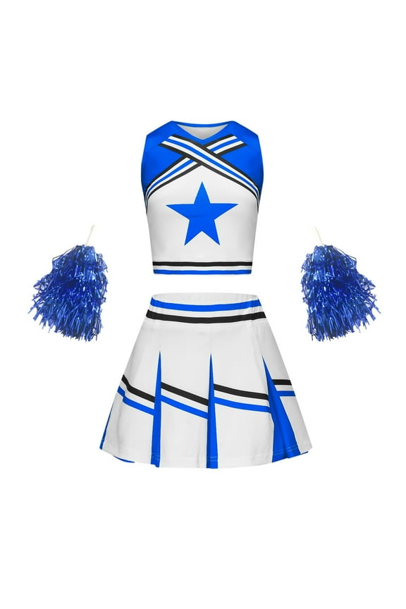 Cheerleading Outfit for Student Sports Day Girls Cheerleading Performance Uniform