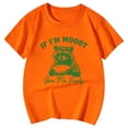 thumbnail image 1 of Hienoo Cute Shirt For Girls Funny Raccoon If I'm Give Me Foody Animal Short Sleeve Tee, 1 of 3