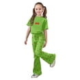 thumbnail image 1 of Hienoo Girls Outfits Cherry Print Short Sleeve T Shirt Flared Pants 2Pcs Set, Sizes 7-13, 1 of 5