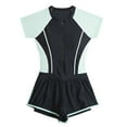 thumbnail image 1 of Hienoo Girls Rash Guard Surfing Suit Athletic One-Piece Swimsuit Bathing Suit, Sizes 6-8, 1 of 4
