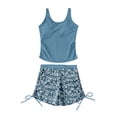 thumbnail image 1 of Hienoo Girls Tankini Set 2-Piece Swimsuit Summer Beach Bathing Suit Swimwear, Sizes 7-16, 1 of 7