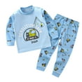 thumbnail image 1 of Hienoo Infant Boys Sleepwear Pajamas Cartoon Cotton Long Sleeve Top Pants Cotton Homewear, 1 of 3