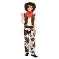 thumbnail image 1 of Hienoo Kids Cowboy Fancy Clothes Outfits Vest Pants Neckerchief Hat 4Pcs Set, 1 of 5