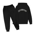 thumbnail image 1 of Hienoo Kids Sweatsuit Houston Print Pullover Hoodie + Sweatpants 2Pcs Set for Boys and Girls, 1 of 2