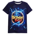thumbnail image 1 of Hienoo Little Boy's Birthday T-Shirt Crew Neck Short Sleeve T-Shirt with Letter Print, 1 of 2