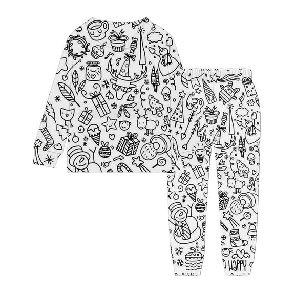 Hienoo Little Boy's DIY Hand Painted Homewear Set Colouring Pajama Sets Sleepwear Outfits