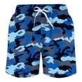 thumbnail image 1 of Hienoo Little Boys Swim Trunks with Compression Liner Beach Shorts Bathing Suit, 1 of 2