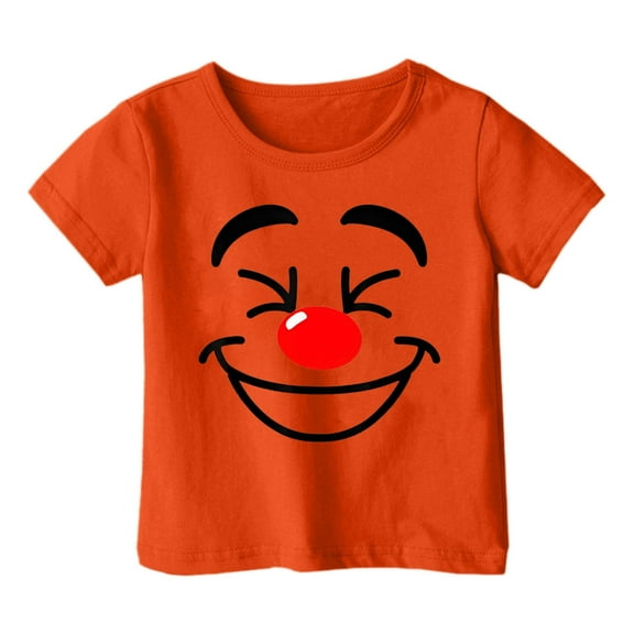 Hienoo Little Boys Graphic T-Shirt Short Sleeve Crew Neck Casual T Shirt, Sizes 4-12