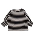thumbnail image 1 of Hienoo Boys Striped Casual T-Shirt Long Sleeve Crewneck T Shirt Unisex Undershirt, 1 of 6