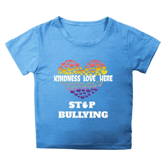 Hienoo Little Girls "Be Kind" Theme T Shirt Letter Print Short Sleeve Casual Summer Tshirt