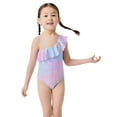 thumbnail image 1 of Hienoo Little Girls Colorful Scale Print Ruffle One-Piece Swimsuit Swimwear, Sizes 4-9, 1 of 8