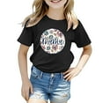 thumbnail image 1 of Hienoo Little Girls Mother's Day T-Shirt Graphic Short Sleeve Casual T Shirt, Sizes 3-9, 1 of 3