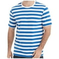 thumbnail image 1 of Hienoo Men's T-Shirt Striped Short Sleeve Crew Neck T Shirt, Sizes S-XXL, 1 of 3