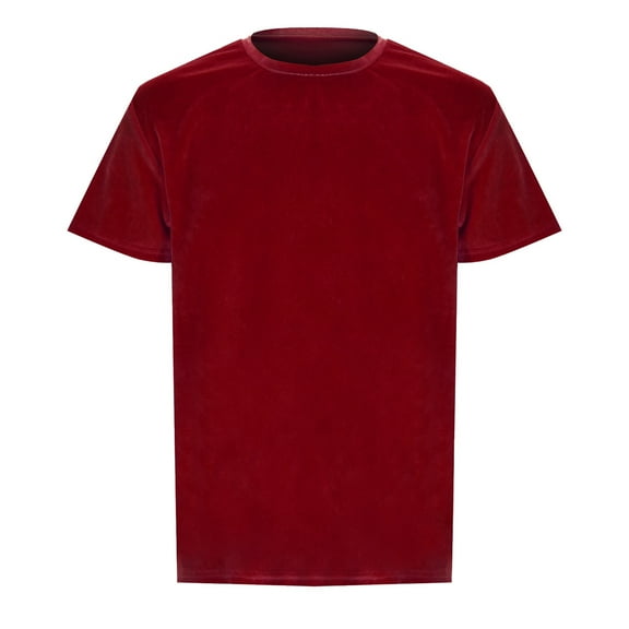 Hienoo Men's Velvet Hop T-Shirt Short Sleeve Crew Neck T Shirt Casual Active Tee