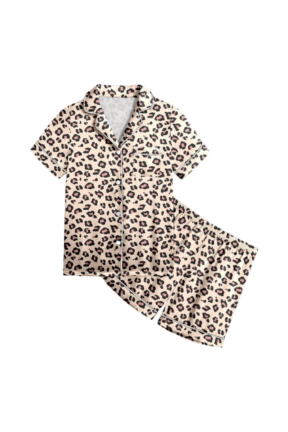 Pajamas for Girls Leopard Sleepwear Homewear, 2-Piece, Sizes 2-13T