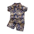 thumbnail image 1 of Hienoo Toddler Boys Clothes Outfits Vacation Hawaii Beach Short Sleeved Shirt Shorts Set, 1 of 6