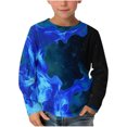 thumbnail image 1 of Hienoo Toddler Boys Long Sleeve Tshirt Loose Casual Pullover Outdoor T-Shirt, Sizes 2-9, 1 of 4