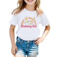 thumbnail image 1 of Hienoo Toddler Girls' Birthday T Shirt Short Sleeved Summer Graphic T-Shirt, Sizes 1-13, 1 of 3