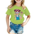 thumbnail image 1 of Hienoo Big Girls Graphic T-Shirt Cartoon Short Sleeve Cotton T Shirt, Sizes 3-14, 1 of 4