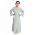 thumbnail image 1 of Hienoo Toddler Girls Long Sleeve V-Neck Kaftan Maxi Dress Abaya Robe, 1 of 4